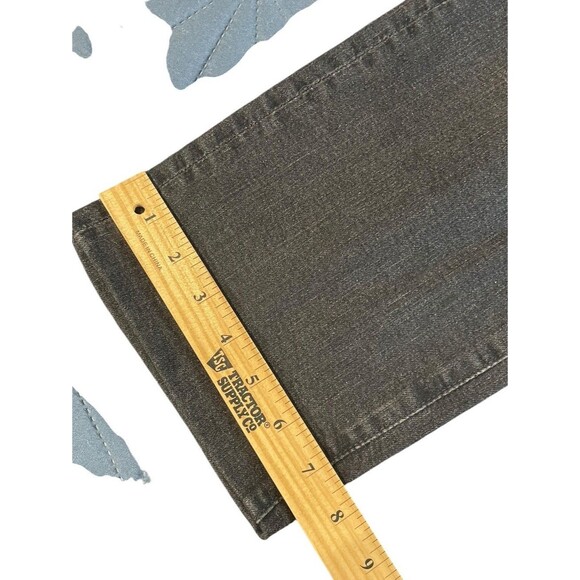 AG Adriano Goldschmied Saige High Rise Straight Jeans Black Size 28 Inseam 26 - Picture 15 of 16